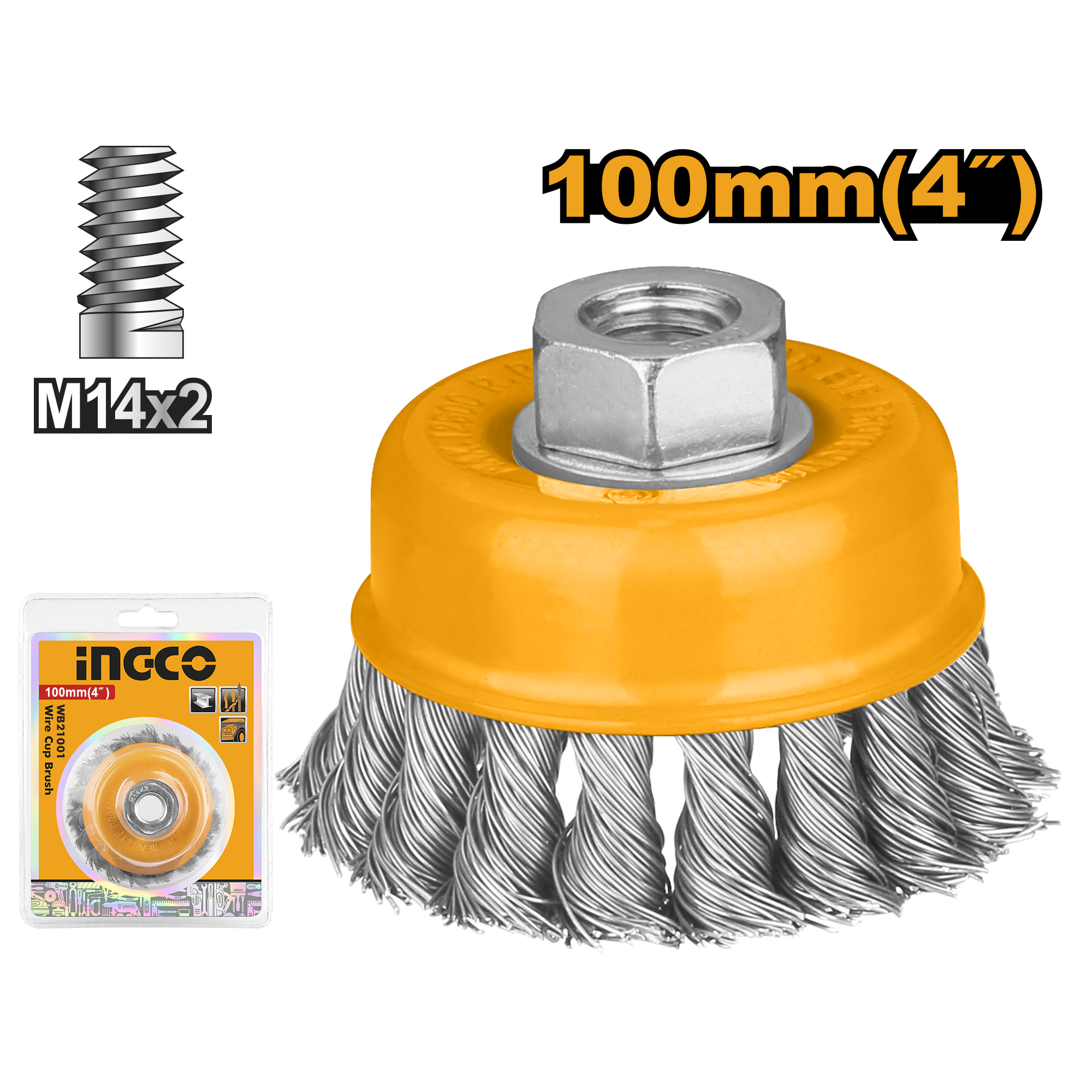 Wire cup brush