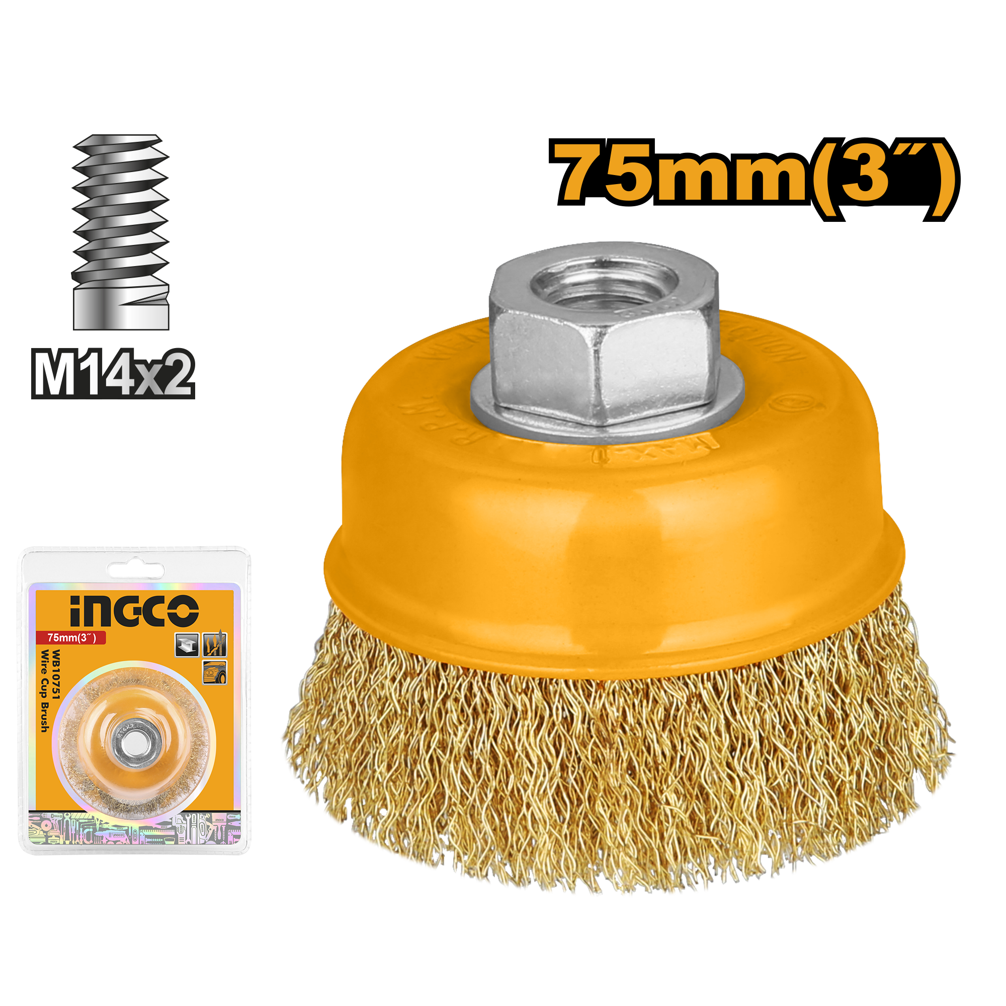 Wire cup brush