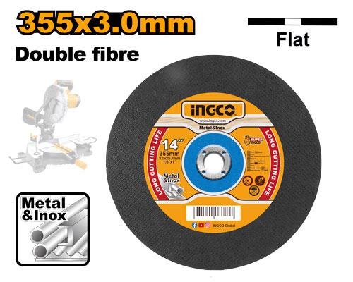 Abrasive metal cutting disc