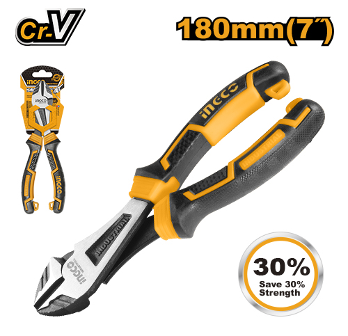 High leverage heavy-duty diagonal cutting pliers
