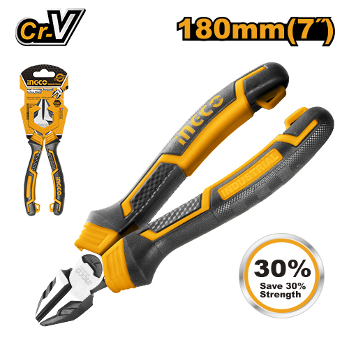 High leverage diagonal cutting pliers