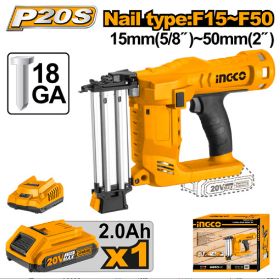 Cordless brad nailer