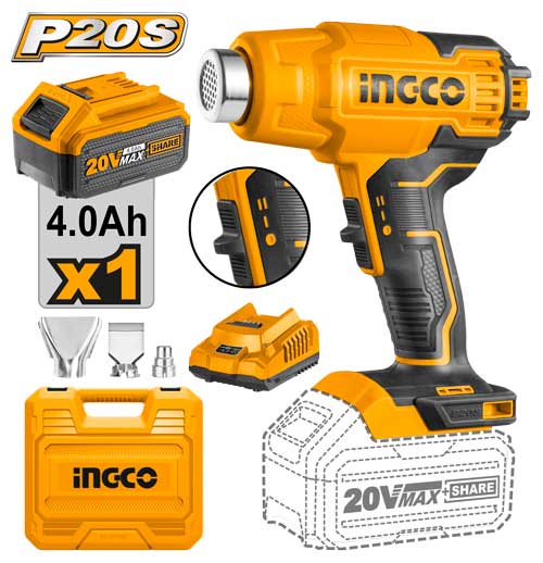 Cordless heat gun